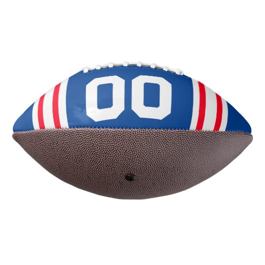 Team Kleuren Rood Wit en Blauw American Football (Gedraaid 270)