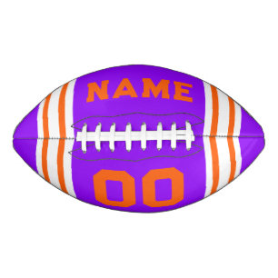 Team Kleuren Sinaasappel, Paarse en witte American Football