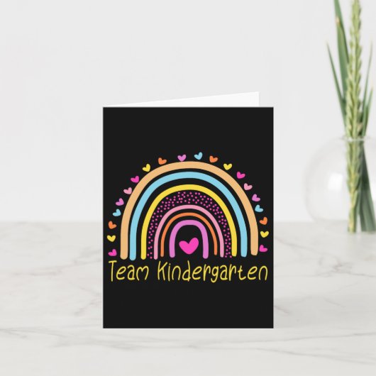 Team Kleuterjuf Regenboog Kaart (Voorkant)
