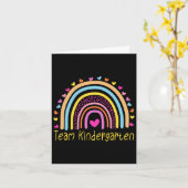 Team Kleuterjuf Regenboog Kaart (Gele Bloem)