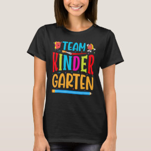 Team Kleuterklas Hallo Eerste Dag Op School Schatt T-shirt