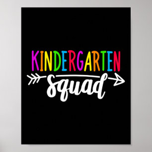 Team Kleuterklas Squad T-shirt Leraar Byck Naar Sc Poster