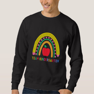 Team Kleuterleidster Regenboog Leraar Mannen Vrouw Trui