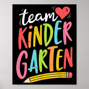 Team Kleuterleidster Student Leuke Byck Naar Schoo Poster
