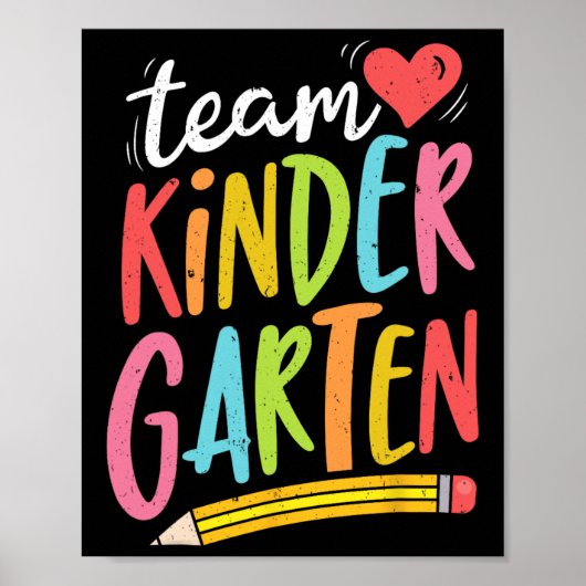 Team Kleuterleidster Student Leuke Byck Naar Schoo Poster (Voorkant)