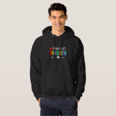 Team Kleuterschool Leraar Student Kind 1e Dag van Hoodie (Voorkant volledig)