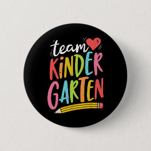 Team Kleuterschool Leraar Student Leuke Byck Naar Ronde Button 5,7 Cm