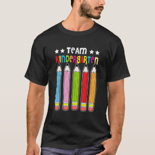 Team Kleuterschool Potlood Terug naar school Leraa T-shirt