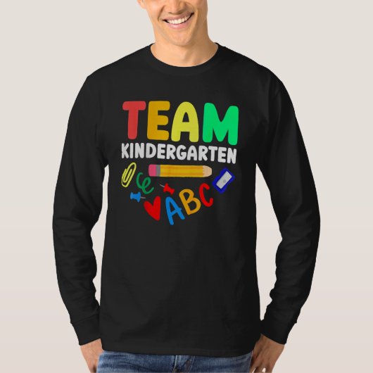 Team Kleuterschool Terug naar school Leraar Studen T-shirt (Voorkant)
