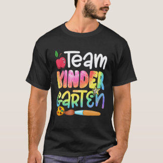 Team Kleuterschool Terug naar school Tie Dye Leraa T-shirt