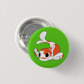 Team Koi-knop - groen Ronde Button 3,2 Cm (Voorkant /achterkant)