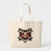 Team Krawk Island Logo Grote Tote Bag (Voorkant)