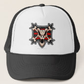 Team Krawk Island Logo Trucker Pet (Voorkant)