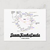Team Krebs Cycle (Citroenzuurcyclus - TCAC) Briefkaart (Voorkant)
