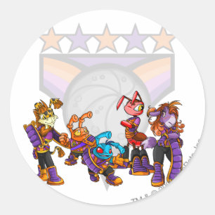 Team Kreludor Group Ronde Sticker