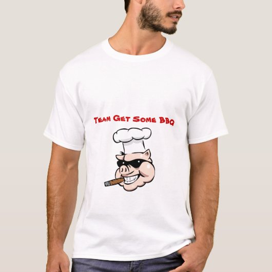Team krijgt BBQ T-shirt (Voorkant)