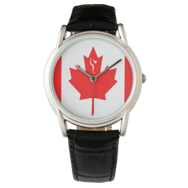 Team kunstschaatsen Canada Horloge (Voorkant)