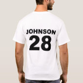 TEAM L33T Jersey - Naam monster - Probeer andere k T-shirt (Achterkant)