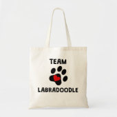 Team Labradoodle Tote Bag (Voorkant)