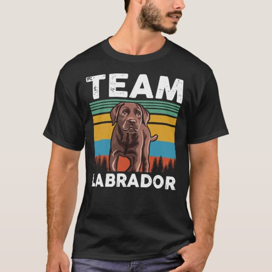 Team Labrador Retriever Dog T-shirt (Voorkant)