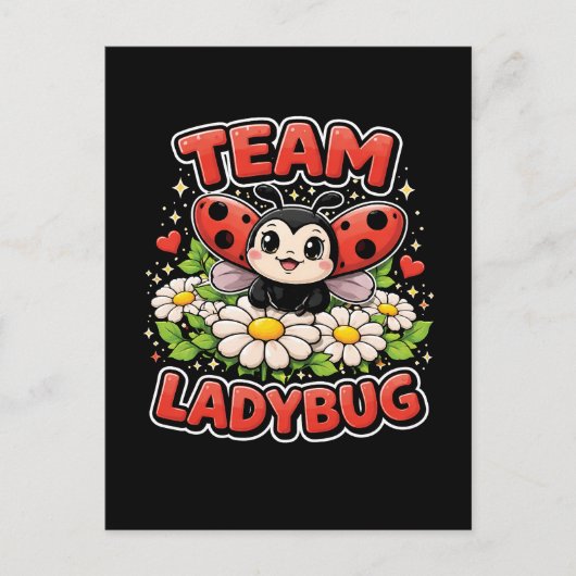 Team Ladybug Briefkaart (Voorkant)