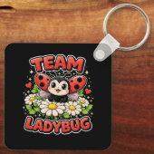 Team Ladybug Sleutelhanger (Achterkant)