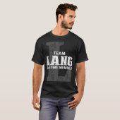 Team LANG-lid voor het leven T-shirt (Voorkant volledig)