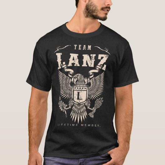 TEAM LANZ-lid voor het leven. T-shirt (Voorkant)