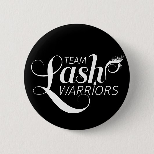 Team Lash Warriors Badge Ronde Button 5,7 Cm (Voorkant)
