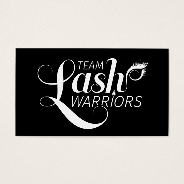 Team Lash Warriors Kaarten Visitekaartjes (Voorkant)