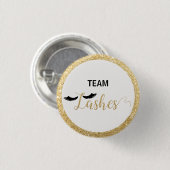 Team Lashes Geslacht Onthullen Baby shower Favor G Ronde Button 3,2 Cm (Voorkant /achterkant)