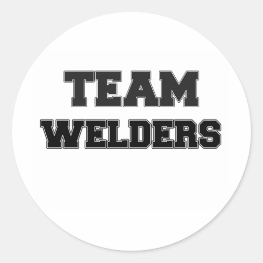 Team Lassers Ronde Sticker (Voorkant)