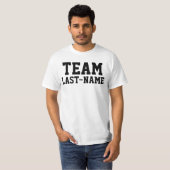 TEAM (Last Name) Family Name T-shirt (Voorkant volledig)
