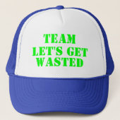 Team laten we verspillen trucker pet (Voorkant)