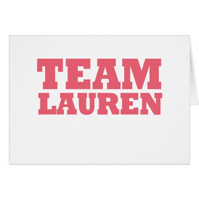 Team Lauren (Voorkant Horizontaal)
