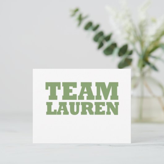 Team Lauren Briefkaart (Staand voorkant)