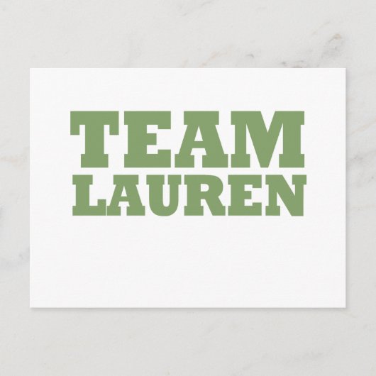 Team Lauren Briefkaart (Voorkant)