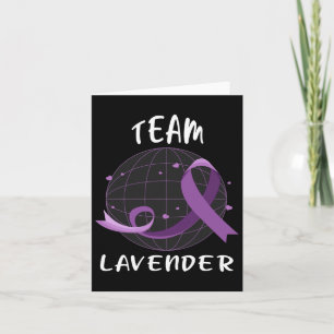 Team Lavender voor Cancer Awareness World Cancer D Kaart