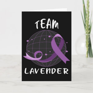 Team Lavender Voor Kankerbewustzijn Wereld Kankerd Kaart