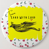 Team: Lead Met Liefde Jumbo Button (6 in) (Voorkant)