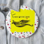 Team: Lead Met Liefde Jumbo Button (6 in) (In situ)
