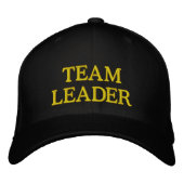 TEAM LEADER Embroidered Baseball Cap for Leaders (Voorkant)