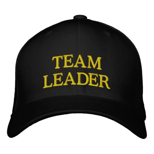 TEAM LEADER Embroidered Baseball Cap for Leaders (Voorkant)