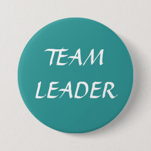 TEAM LEADER - knoppen Ronde Button 7,6 Cm