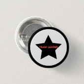 Team Leader Star Button Pin (Voorkant /achterkant)