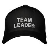 TEAM LEADER Stylish Embroidered Baseball Cap (Voorkant)