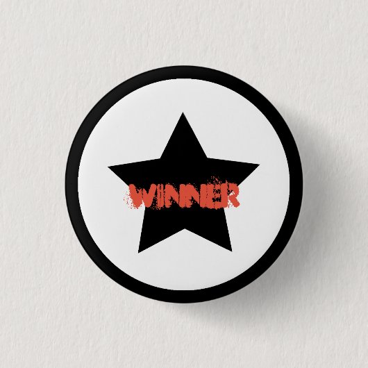 Team Leader Winner Star Button Pin (Voorkant)