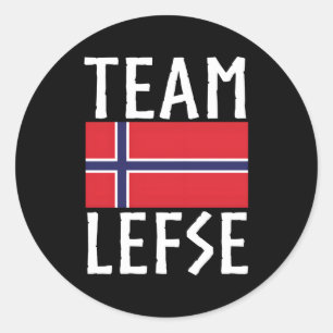 Team Lefse Noors Lefse Making Ronde Sticker