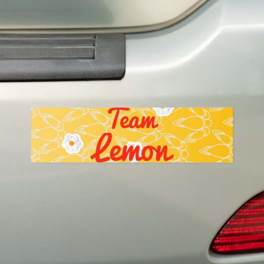 Team Lemon Bumpersticker (Op auto)