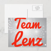 Team Lenz Briefkaart (Voorkant / Achterkant)